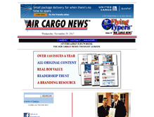 Tablet Screenshot of aircargonews.com